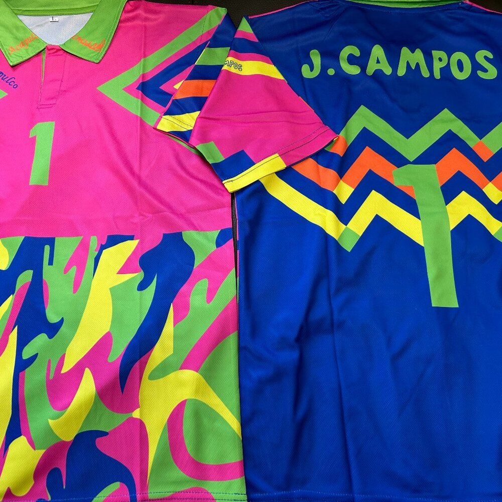 1990s MEXICO JORGE CAMPOS RETRO Nat'l Team Men's JERSEY Sz M,L,XL,2XL New w tags